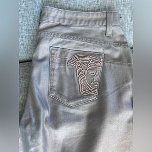 Gianni Versace rose, gold, cute styles, jeans, barely worn size 30